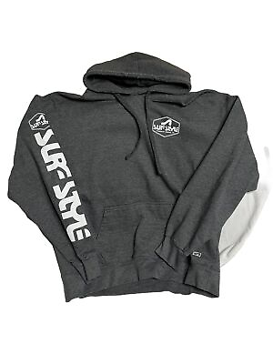 #ad #ad Surf Style Men#x27;s Spell Out Logo Pullover Hoodie XLarge $17.99