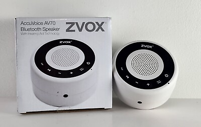 ZVOX AccuVoice AV70 Bluetooth Speaker w Hearing Aid Technology Rechargable $20.00