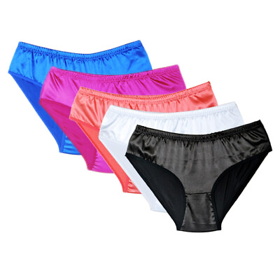 Satin Panties Hipster Women#x27;s Men#x27;s Briefs Underwear Girls Knickers 5 Pack Or 1 #ad GBP 10.97