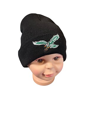 #ad Retro Philadelphia Eagles Beanie Knit Cap New YOUTH $12.00