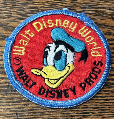 #ad Walt Disney World Donald Duck Walt Disney Prods. Round Patch $5.99