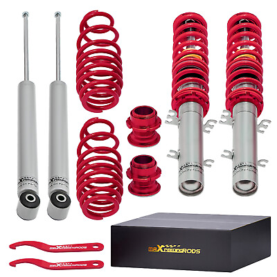 #ad STREET COILOVER KIT FOR VW MK4 GOLF GTI JETTA NEW BEETLE Red 99 04 $209.00