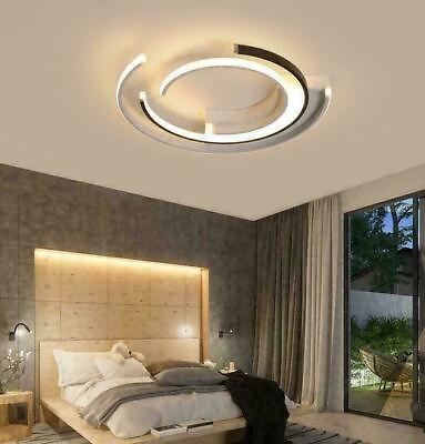Modern Art Acrylic 36W 52W LED Ceiling Lamp Lighting Fixture Remote Dimming #ad $110.39