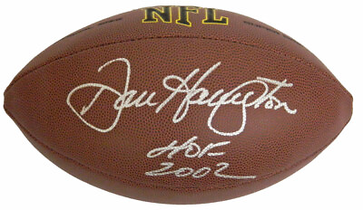 #ad Bears DAN HAMPTON Signed Wilson NFL Full Size Football w HOF 2002 SCHWARTZ $92.88