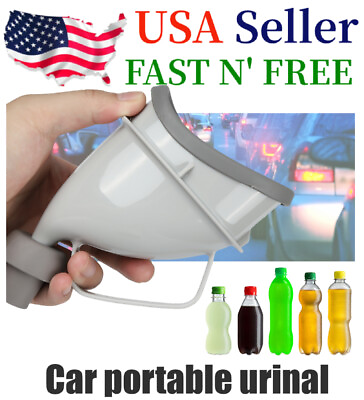 #ad Unisex Portable Potty Pee Funnel Adult Emergency Urinal Device Outdoor Toilet US $5.59