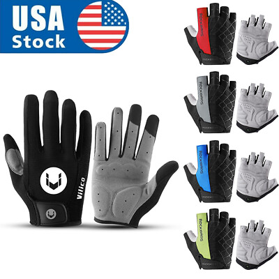 #ad Bike Gel Pad Anti slip Gloves Breathable Gloves for Cycling Sports MTB XC Gravel $9.99