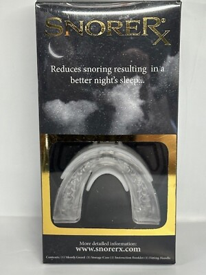 #ad SnoreRX Mouth Guard With Storage Case WITH Fitting Handle $29.99