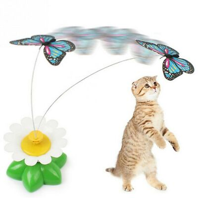 Wire Hummingbird Butterfly Kitten Play Pet Supplies Rotating Toys Cat Toys #ad AU $10.17