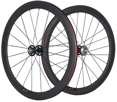 38 50 60 88mm Track Bike Carbon Wheels Single Speed Fixed Gear Bike Wheelset $319.20