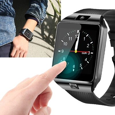 Bluetooth Smart Watch Unlocked Call SIM Memory Card Slot for Android Cell Phone $24.43