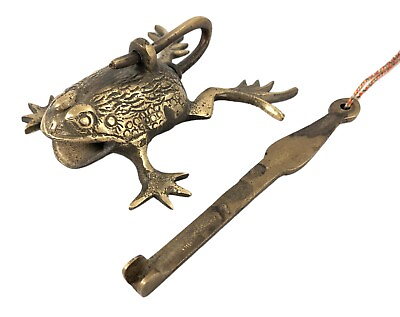 #ad #ad Old Working Condition Brass Animal Figurative Lock Vintage Heritage Lock i42 186 $72.50