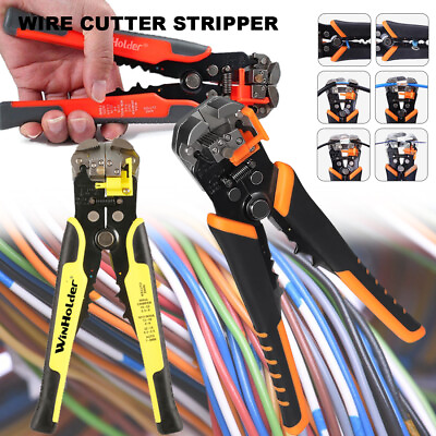 Professional Automatic Ratchet Wire Striper Self Adjustable Cutter Crimper Tool $11.99