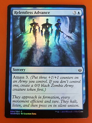 #ad 1x Relentless Advance FOIL War of the Spark MTG Magic Cards $2.00