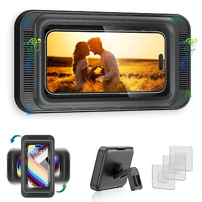 Upgraded Shower Phone Mount Waterproof with Speaker Hole Touch Screen Shower ... $22.10