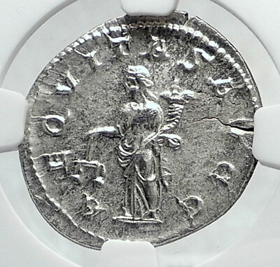 PHILIP I the ARAB Authentic Ancient 244AD Silver Roman Coin AEQUITAS NGC i81405 $448.65