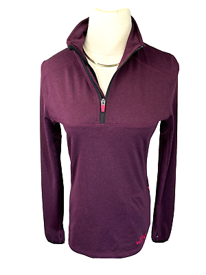 #ad Icewear Iceland Womens Base Layer 1 2 Zip Top Sz XS Purple Fleece Freydis $41.39