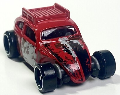 #ad Hot Wheels Custom Volkswagen Beetle Red 1:64 LOOSE $6.98
