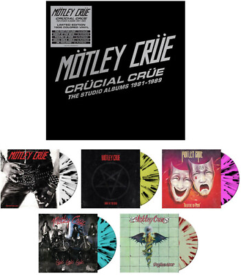 #ad Motley Crue Crucial Crue: The Studio Albums 1981 1989 New Vinyl LP Colored V $135.95