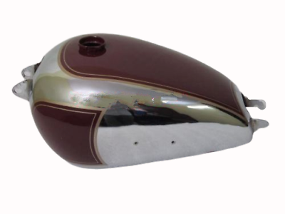 #ad Gas Petrol Fuel Tank For Bsa 1950 A7 Plunger Model Chrome And Maroon Fuel @V $382.18