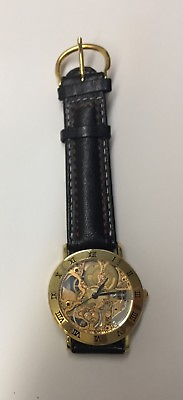 Luxury Men GOLD Steampunk SKELETON MECHANICAL Stainless Steel Wrist Watch $25.99