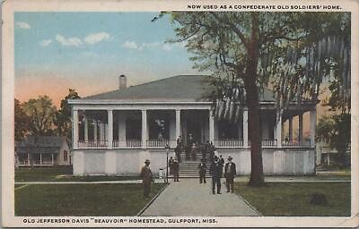 Postcard Old Jefferson Davis quot;Beauvoirquot; Homestead Gulfport MS $20.00