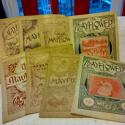 #ad The Mayflower 1894 1896 8 issues Floral Park NY plants health food soft cover $125.00