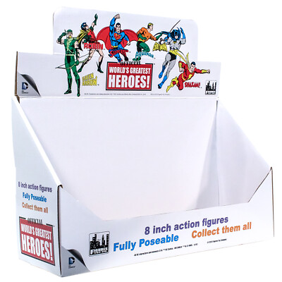 #ad DC Comics Retro Style Boxed 8 Inch Action Figures: Display Box Only $31.98