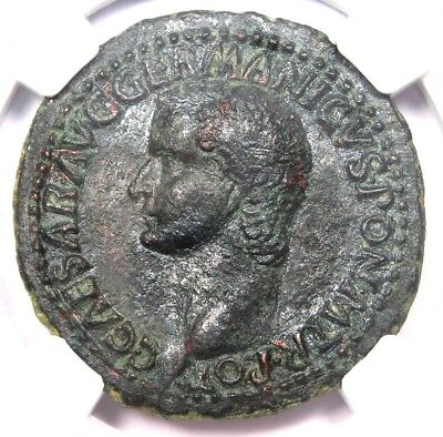 Gaius Caligula AE As Copper Roman Coin 37 41 AD Certified NGC XF EF $1363.25