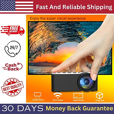 #ad #ad Video Home Theater Projector Wifi Cinema Mini Movie Display With Smart Support $49.99