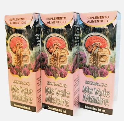 #ad 3 Pack Me Vale Madre 60ml Drops Stress Insomnia Relief Natural Extract $23.99
