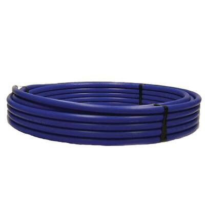 Advanced Drainage Systems Poly Pipe 1.25quot; x 100 ft Flexible Polyethylene in Blue $117.25