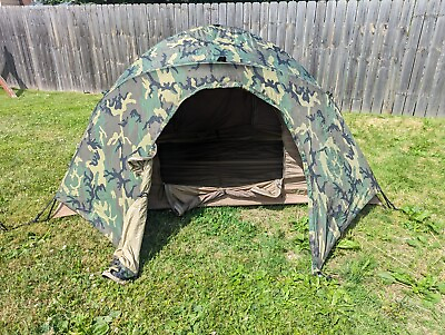 #ad Very Good USMC 2 Man Military Combat Shelter Woodland 4 Season Tent Litefighter $324.99