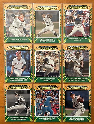 #ad 2024 Topps Heritage Baseball Flashbacks You Pick Complete Set Combined Shipping $1.99