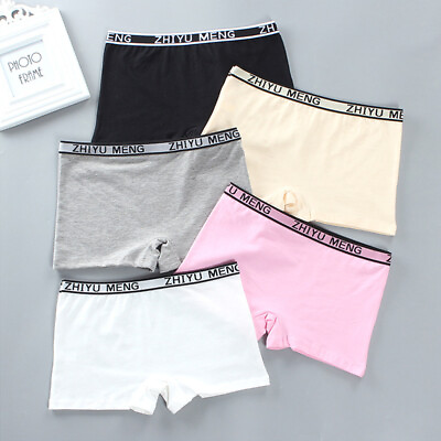 Women Boxers Boy Shorts Cotton Teenagers Girls Knickers Underwear Panties Briefs #ad AU $4.39