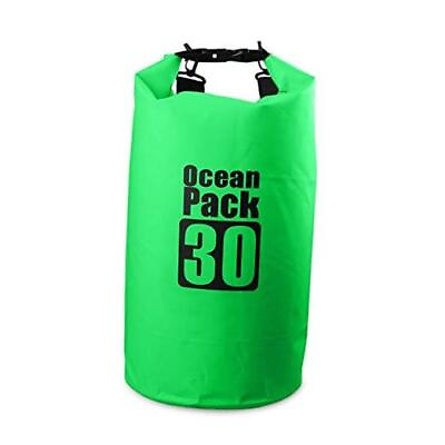 #ad Dry Sack Waterproof Bag for Boating Kayaking Hiking Snowboarding 2L Green $13.71