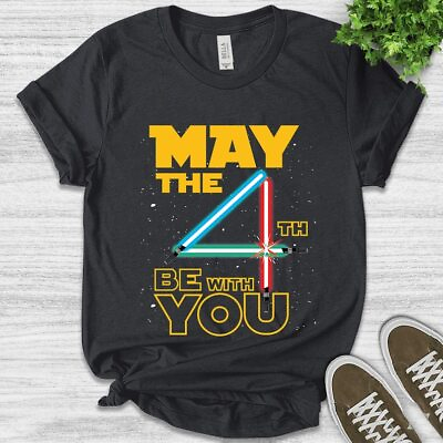 #ad May the Fourth Be With You Shirt May the 4th Tee Disney Star War Galaxys Edge $10.99