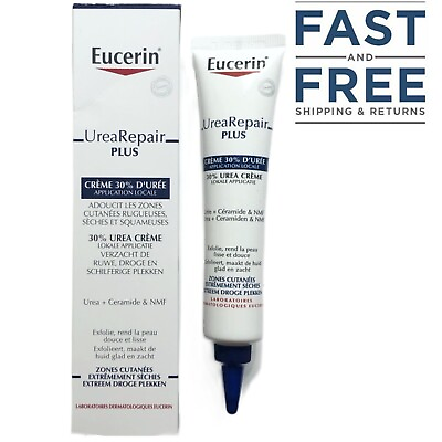 #ad Eucerin UreaRepair PLUS Cream 30% Urea 75ml 2.5 fl.oz NIB Exp. Date:11 2025 $22.99