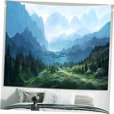#ad Forest Tapestry Foggy Mountains Wall Tapestry for 36quot;x48quot; Forest Mountain $19.47