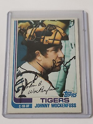 #ad JOHN JOHNNY WOCKENFUSS 1982 TOPPS Auto Autograph Signed #629 DETROIT TIGERS $9.99