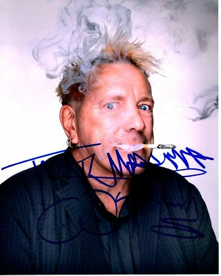 #ad JOHN JOHNNY ROTTEN LYDON Signed 8x10 SEX PISTOLS Photo w Hologram COA $260.00