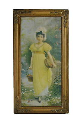 #ad Antique Print in Original Antique Frame 1904 By The National Art . $68.00