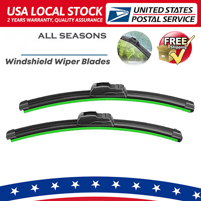 #ad 2*18quot; Windshield Wiper Blades Premium OEM ALL SEASON J Hook Blades For Ford GMC $7.48