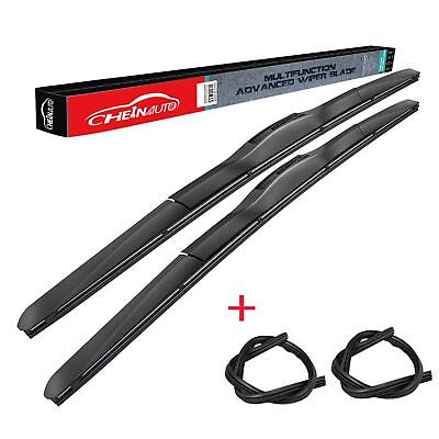 #ad Pair Windshield Wiper Blades fit 26quot;18quot; with Premium Rubber in All Seasons $10.99