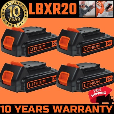 #ad 1.5Ah 2.0Ah 20V for Black Decker 20 Volt MAX Lithium LBXR20 LB20 LBX20 Battery $50.00