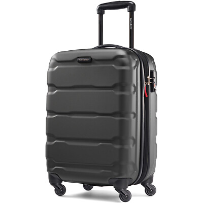 #ad Samsonite Omni Hardside Luggage 20quot; Spinner Black 68308 1041 Open Box $89.00
