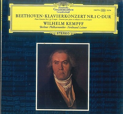#ad Beethoven Wilhelm Kempff Berliner Philharmoniker ‎– Piano Concert Nr.1 C Dur $10.74