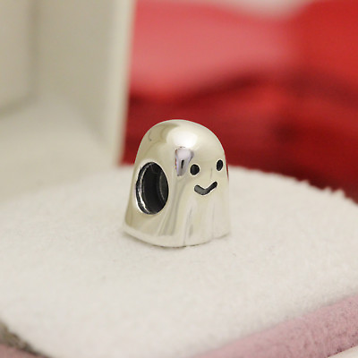 #ad Retired GHOST Authentic PANDORA Silver HALLOWEEN Charm 790202 $33.99
