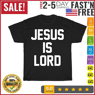 Jesus Is Lord Vintage T Shirt Men Fashion 2023 Women T Shirt Short Sleeve Cotton $11.87