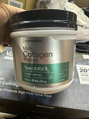 Multi Collagen Protein Powder 16 oz Type I II III V X by Horbaach 9 26 $14.99