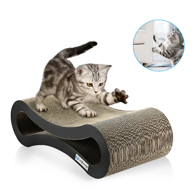 #ad Ultimate Cat Scratcher Lounge Corrugated Scratching Board Mat Pet Bed Play Toy $29.99